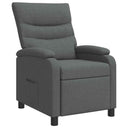 vidaXL Recliner Lichtgrijs Stof