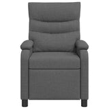 vidaXL Recliner Lichtgrijs Stof