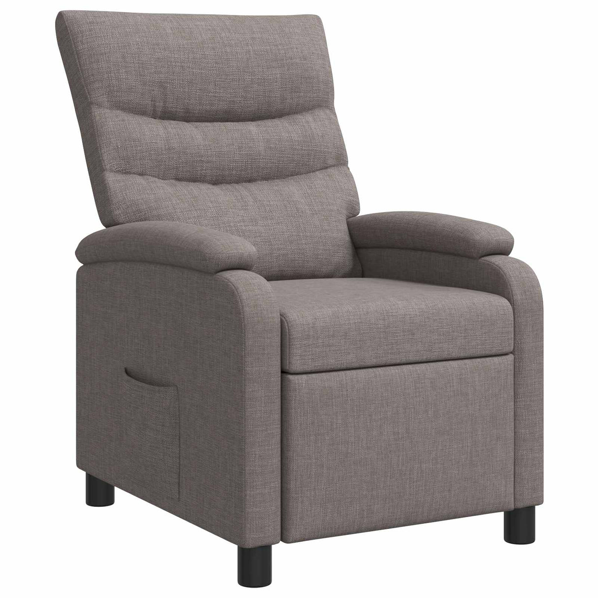 vidaXL Recliner Lichtgrijs Stof