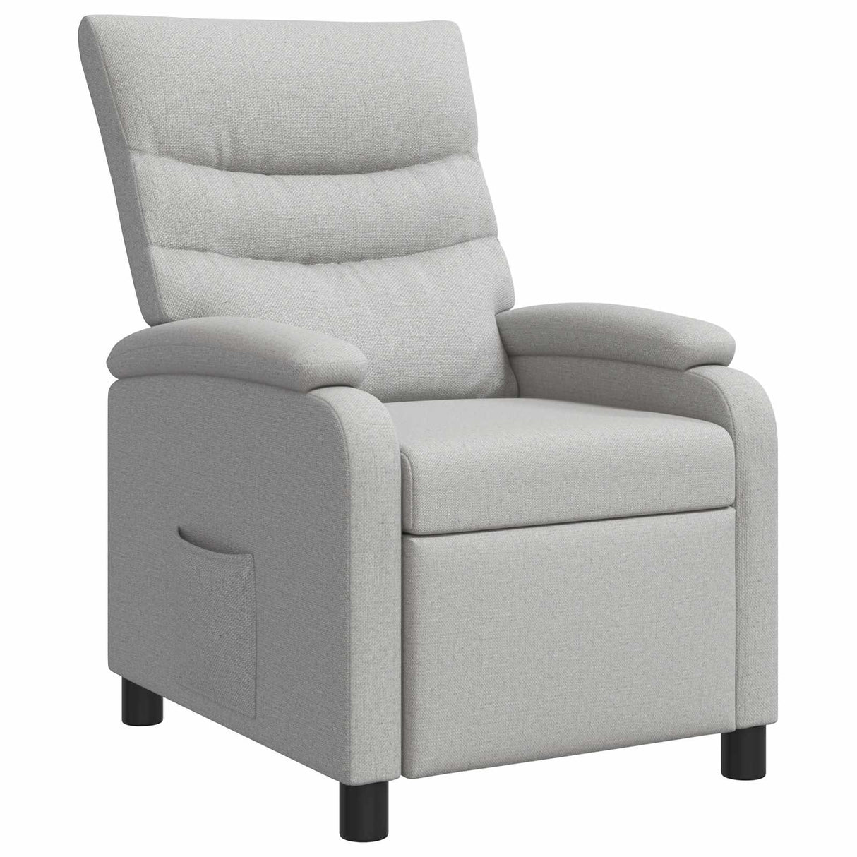 vidaXL Recliner Lichtgrijs Stof