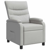vidaXL Recliner Lichtgrijs Stof