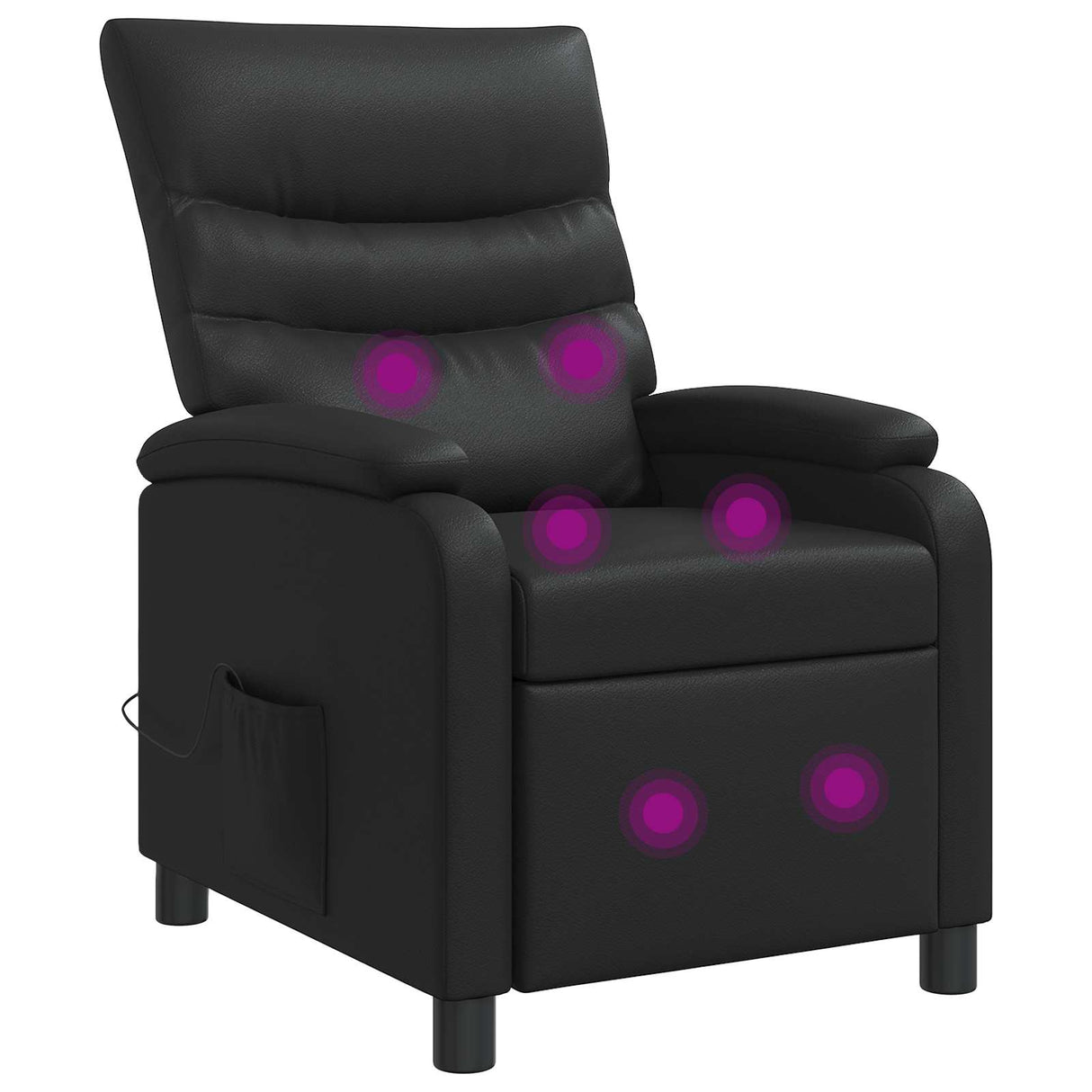 vidaXL Recliner Zwart Kunstleer