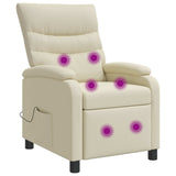 vidaXL Recliner Zwart Kunstleer