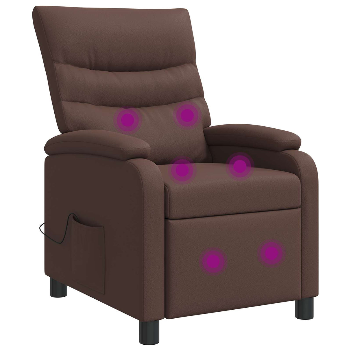 vidaXL Recliner Zwart Kunstleer