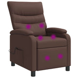 vidaXL Recliner Zwart Kunstleer