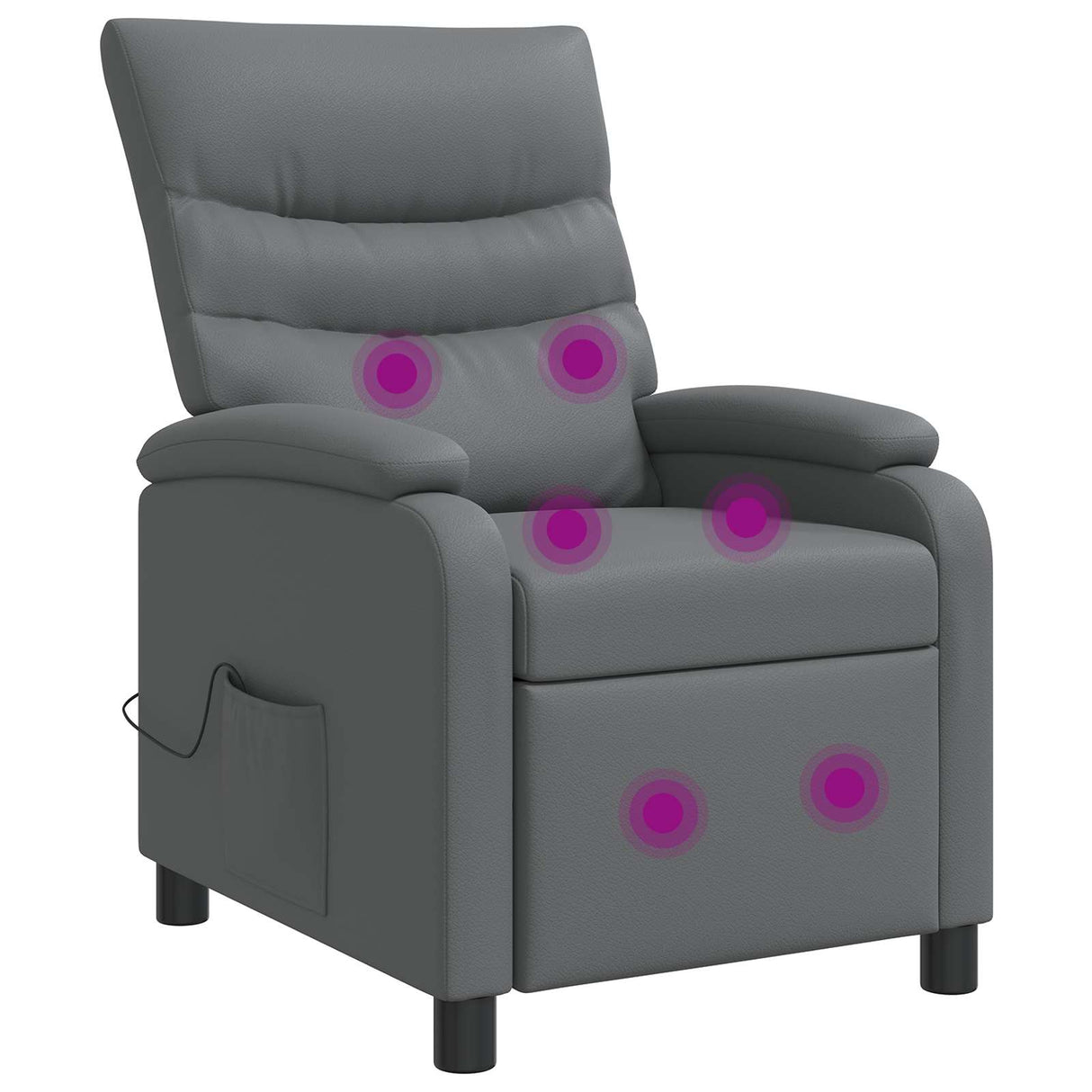 vidaXL Recliner Zwart Kunstleer