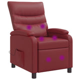 vidaXL Recliner Zwart Kunstleer