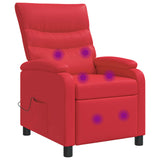vidaXL Recliner Zwart Kunstleer