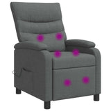 vidaXL Recliner Lichtgrijs Stof