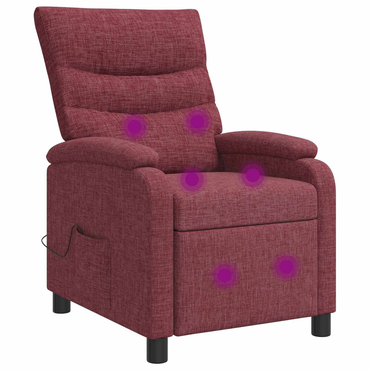 vidaXL Recliner Lichtgrijs Stof
