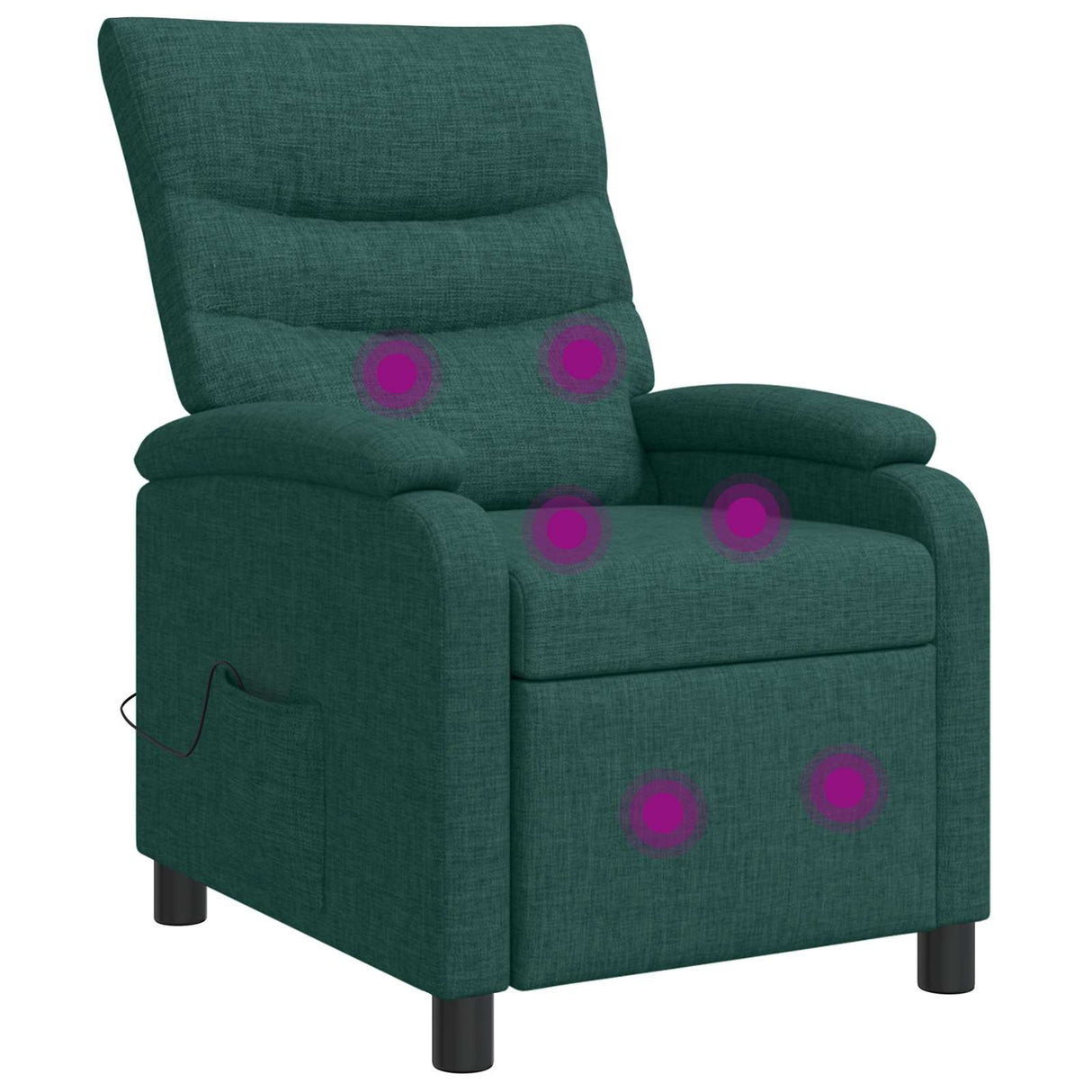 vidaXL Recliner Lichtgrijs Stof