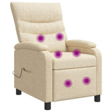 vidaXL Recliner Lichtgrijs Stof