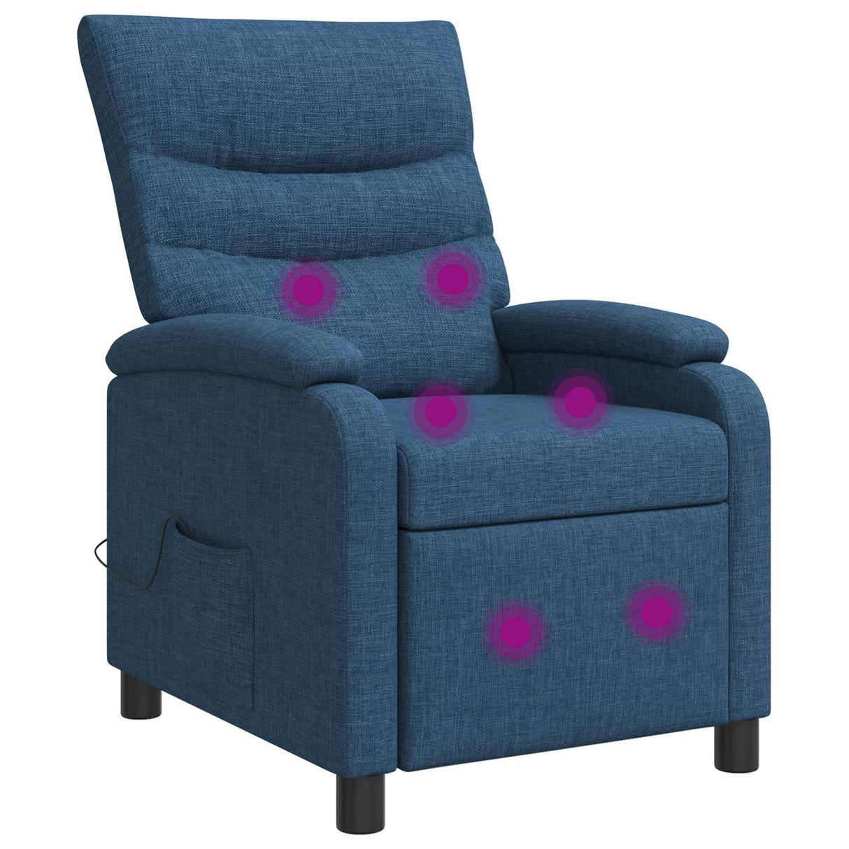 vidaXL Recliner Lichtgrijs Stof