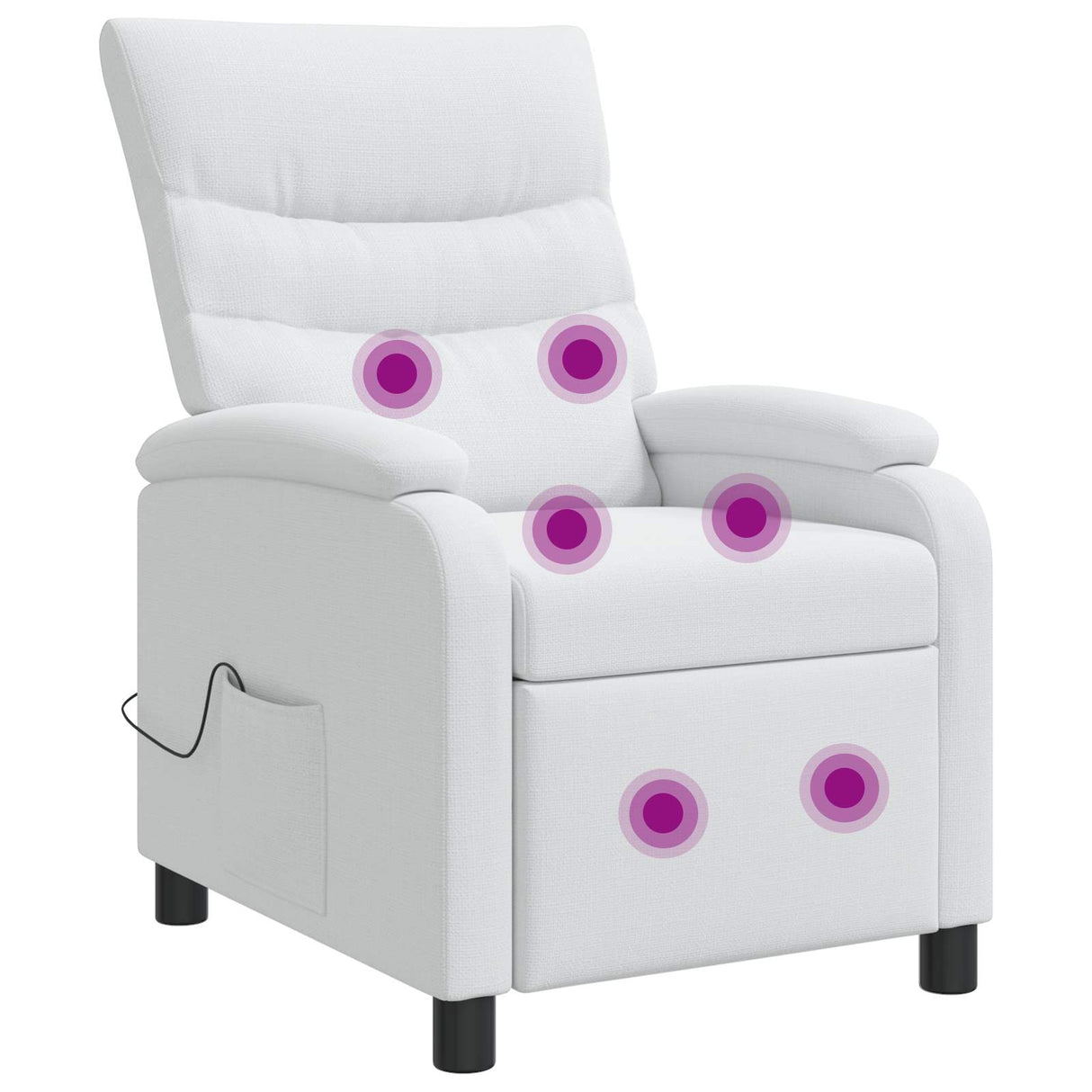 vidaXL Recliner Lichtgrijs Stof
