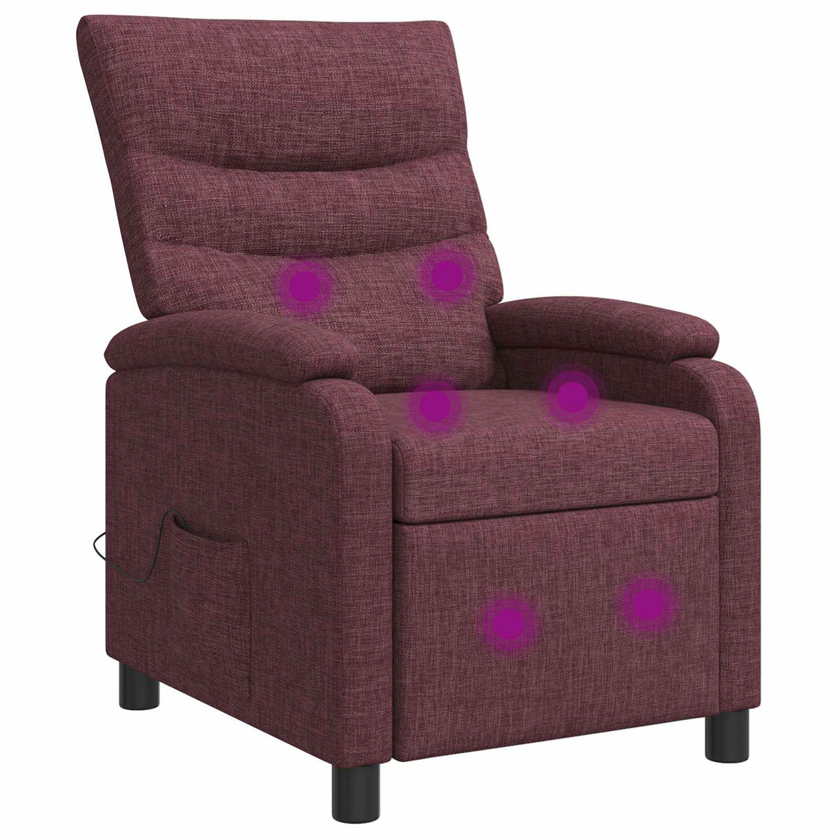 vidaXL Recliner Lichtgrijs Stof