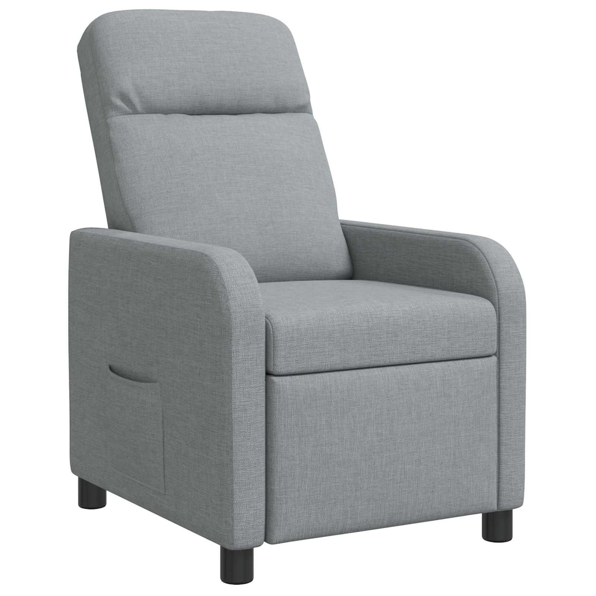 vidaXL Recliner Light Grey Fabric