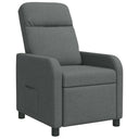 vidaXL Recliner Light Grey Fabric