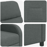 vidaXL Recliner Light Grey Fabric