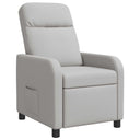 vidaXL Recliner Light Grey Fabric