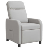 vidaXL Recliner Light Grey Fabric