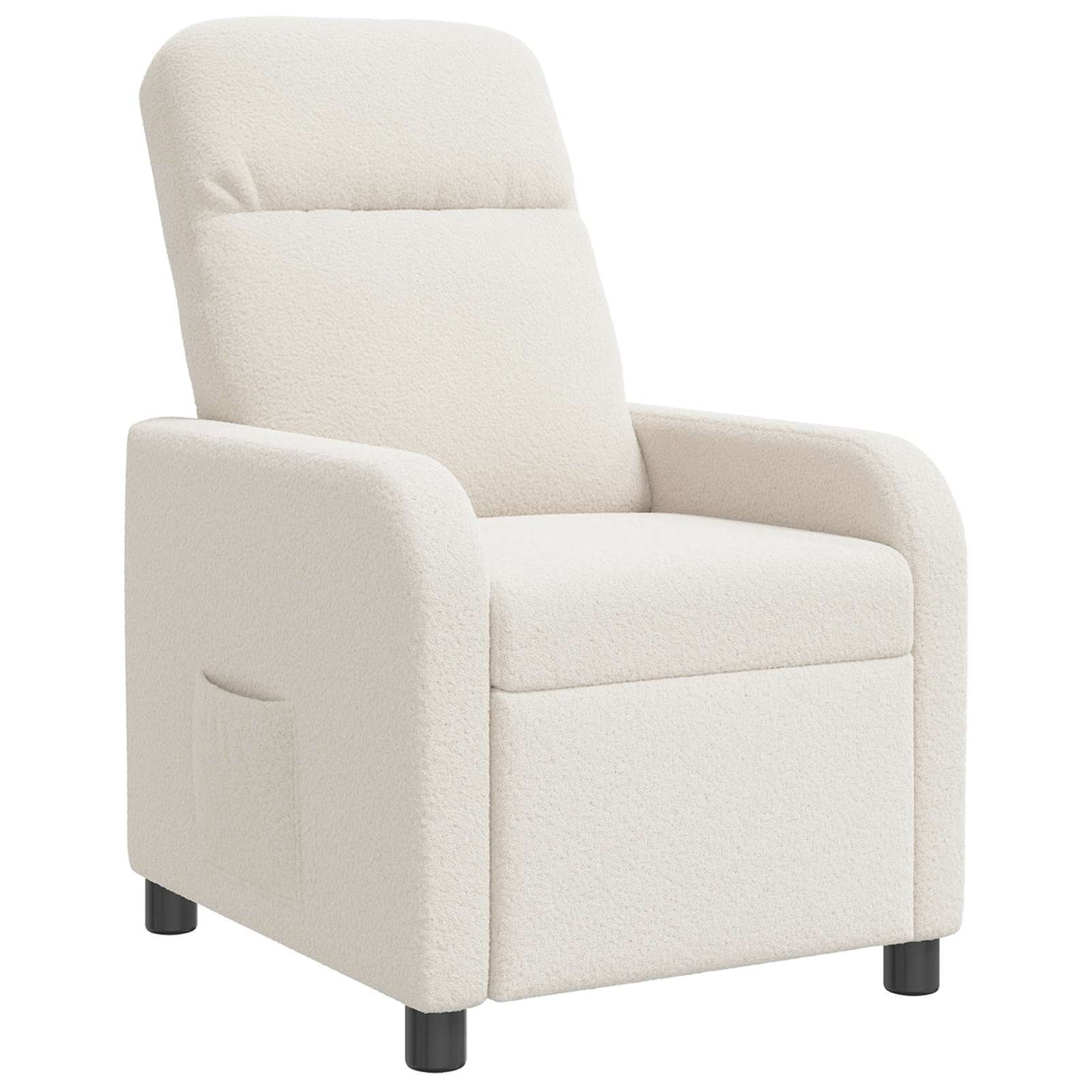 vidaXL Recliner Lichtgrijs Bouclé