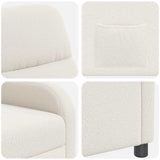 vidaXL Recliner Lichtgrijs Bouclé