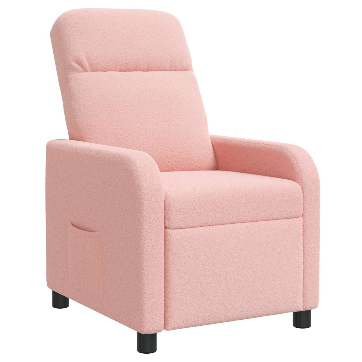 vidaXL Recliner Lichtgrijs Bouclé