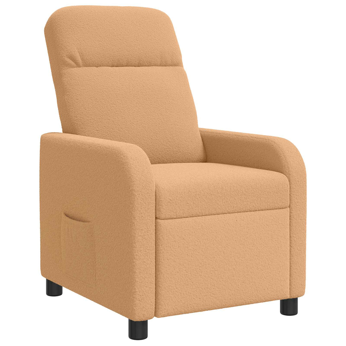 vidaXL Recliner Lichtgrijs Bouclé