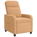 vidaXL Recliner Lichtgrijs Bouclé