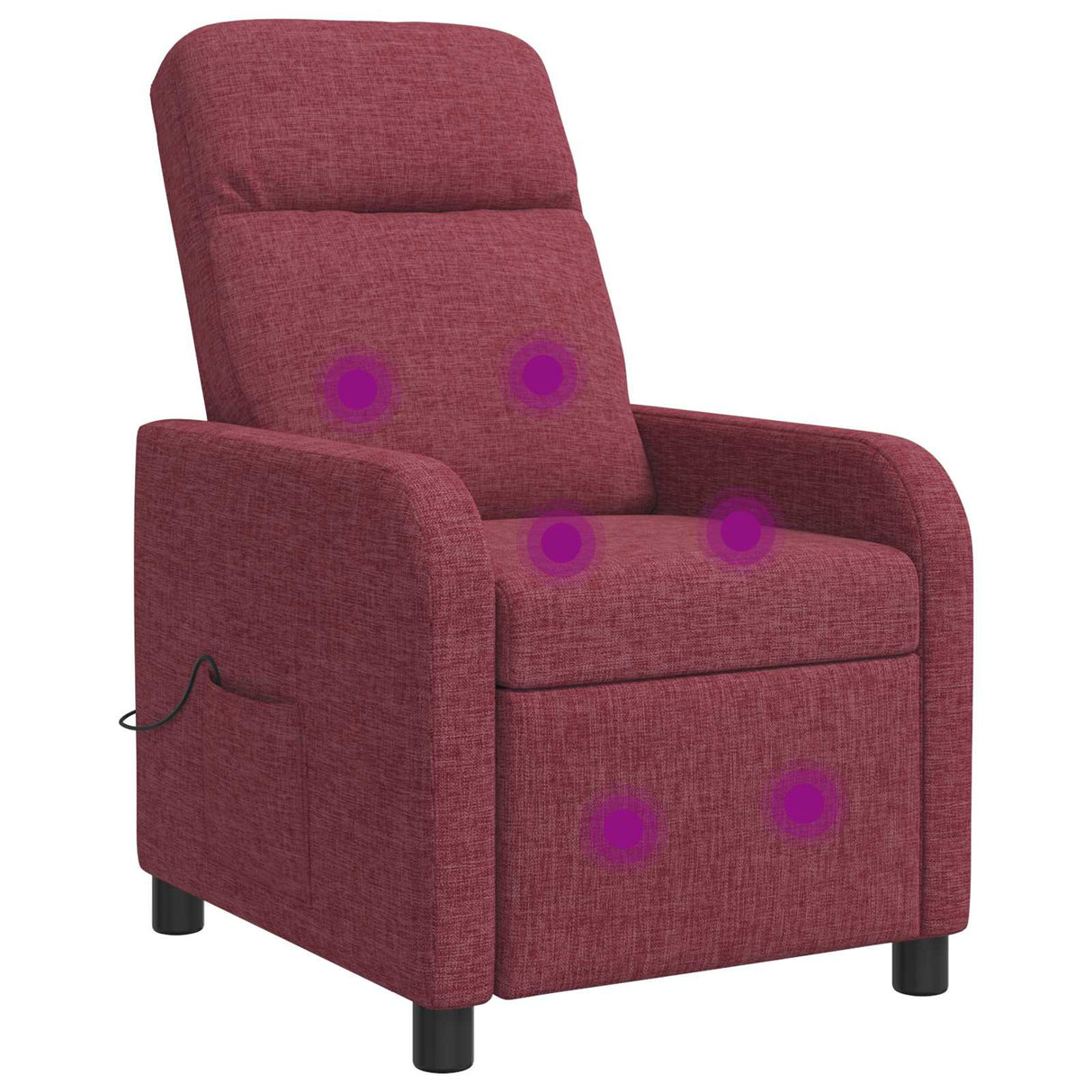 vidaXL Recliner Light Grey Fabric