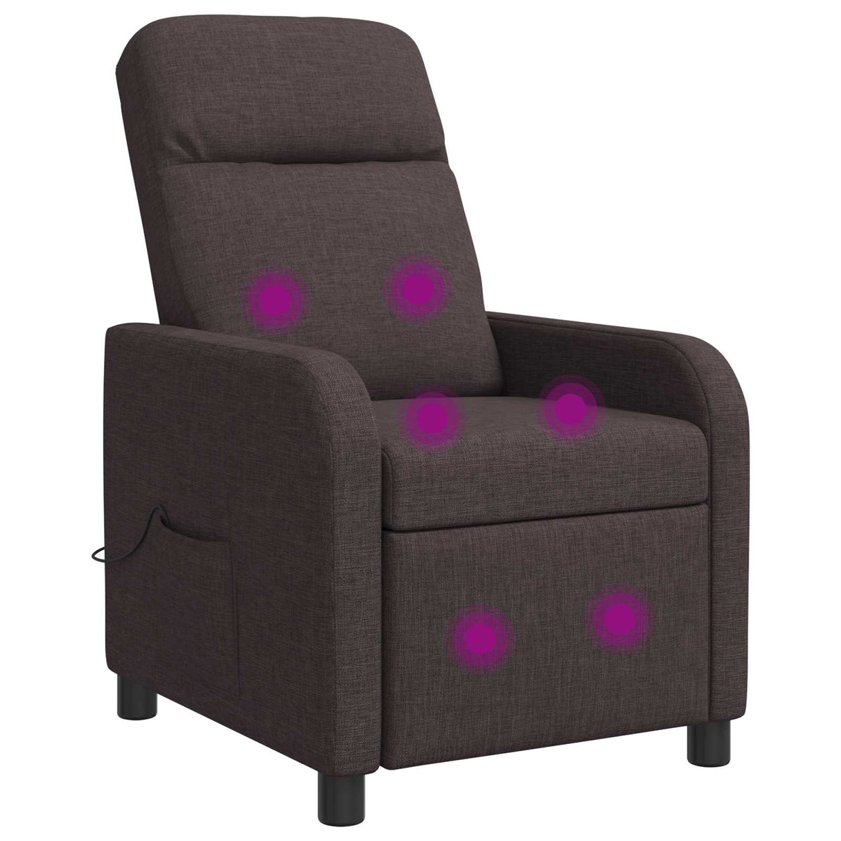 vidaXL Recliner Light Grey Fabric