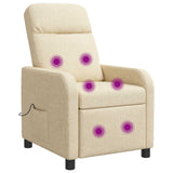 vidaXL Recliner Light Grey Fabric