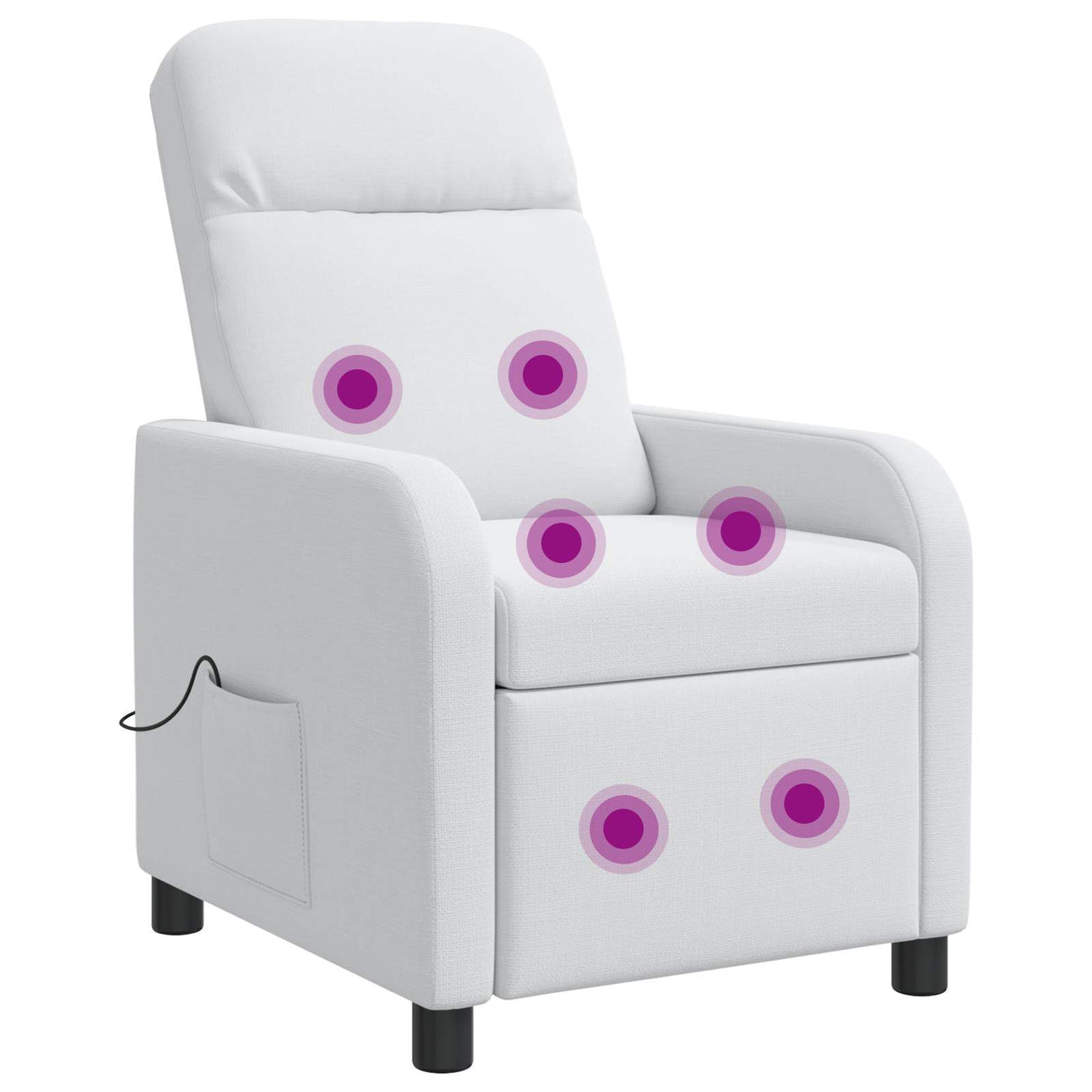 vidaXL Recliner Light Grey Fabric