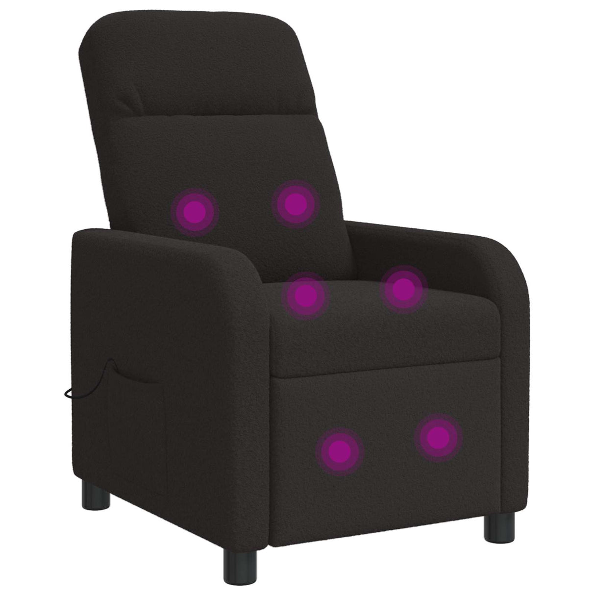 vidaXL Recliner Lichtgrijs Bouclé