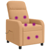 vidaXL Recliner Lichtgrijs Bouclé