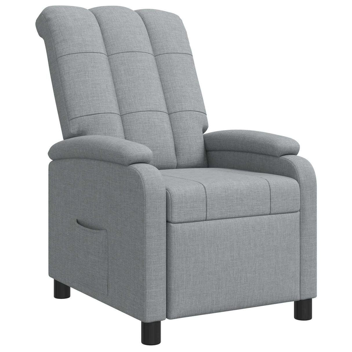 vidaXL Recliner Light Grey Fabric