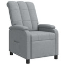 vidaXL Recliner Light Grey Fabric
