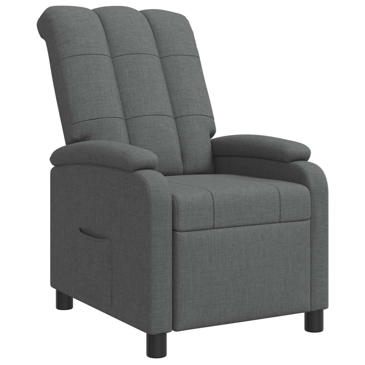 vidaXL Recliner Light Grey Fabric