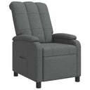 vidaXL Recliner Light Grey Fabric