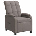 vidaXL Recliner Light Grey Fabric