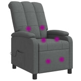 vidaXL Recliner Light Grey Fabric