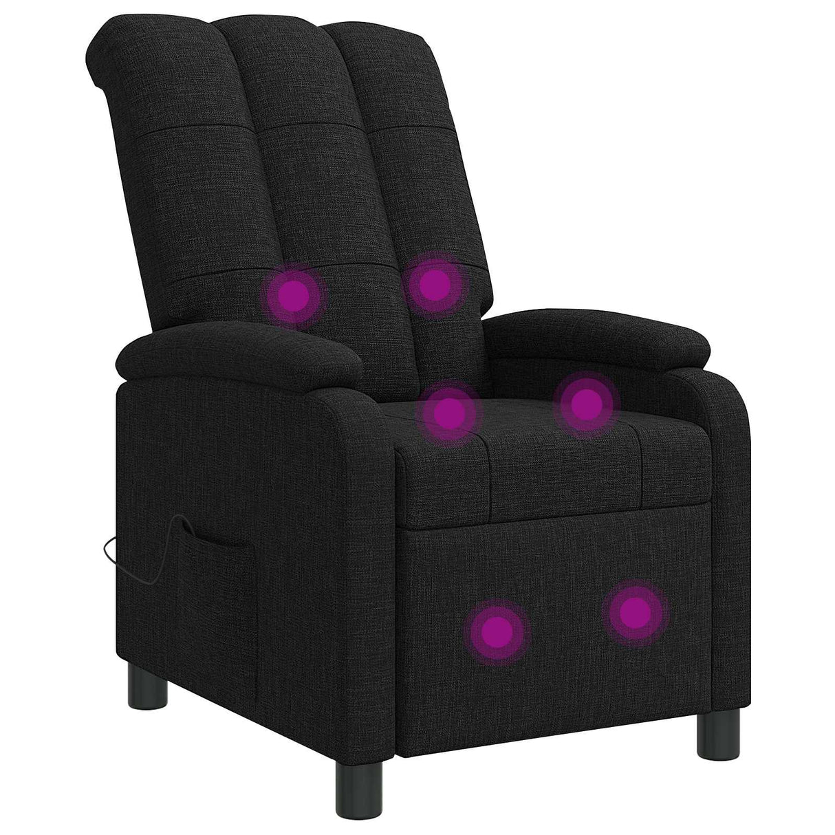 vidaXL Recliner Light Grey Fabric