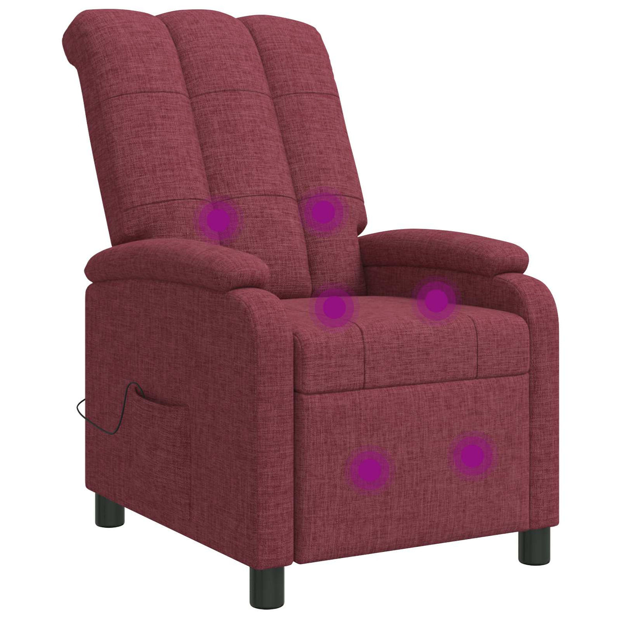 vidaXL Recliner Light Grey Fabric