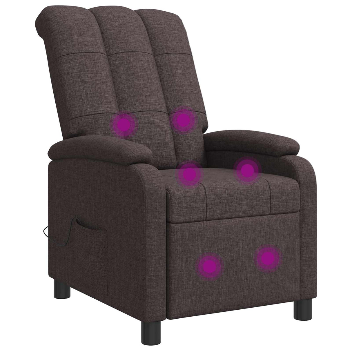vidaXL Recliner Light Grey Fabric