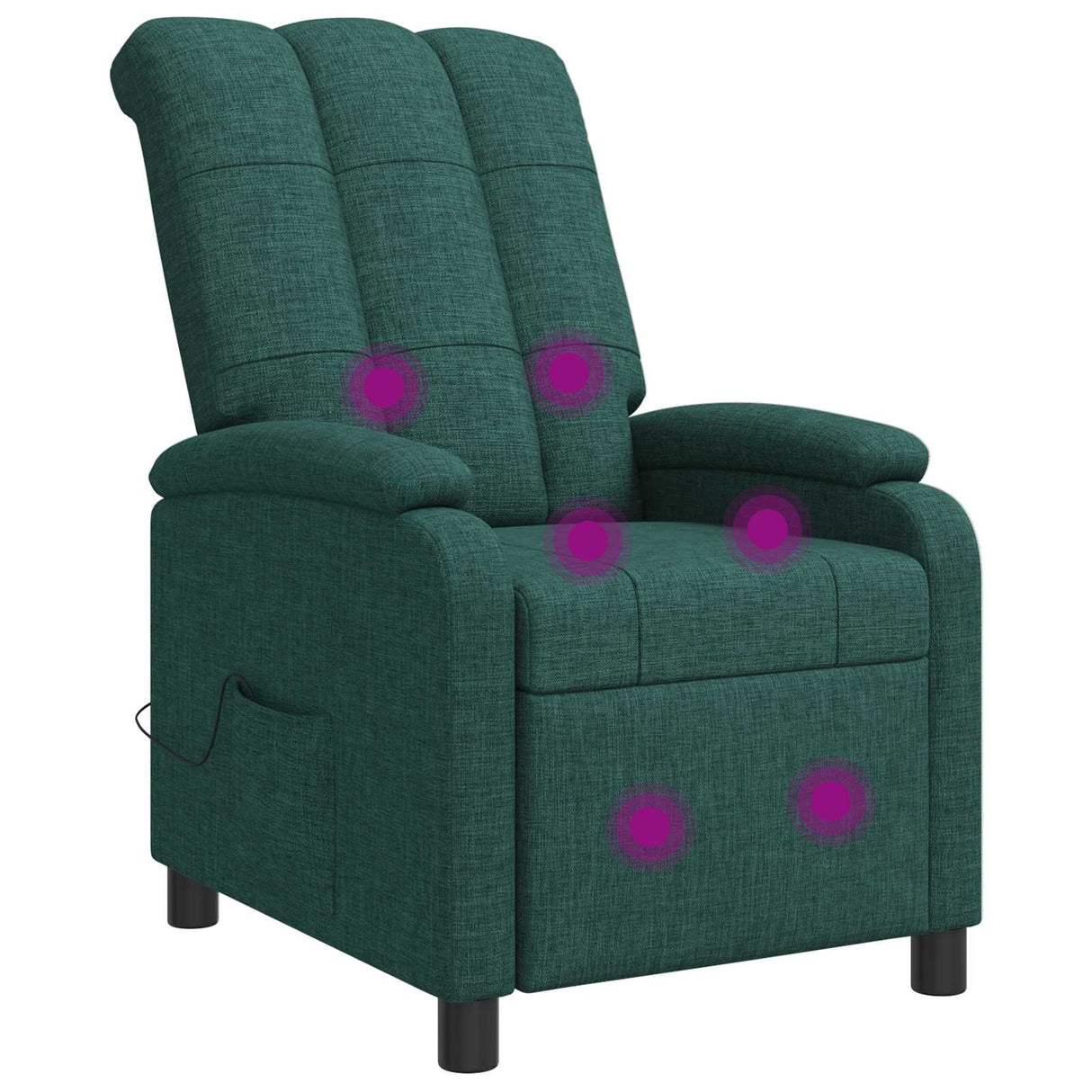 vidaXL Recliner Light Grey Fabric