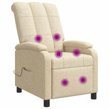 vidaXL Recliner Light Grey Fabric