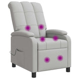 vidaXL Recliner Light Grey Fabric