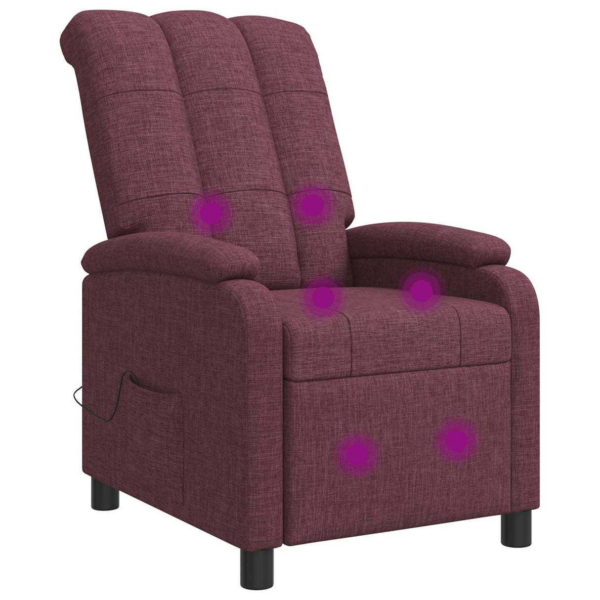 vidaXL Recliner Light Grey Fabric