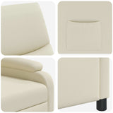 vidaXL Recliner Zwart Kunstleer