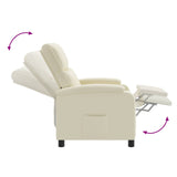 vidaXL Recliner Zwart Kunstleer